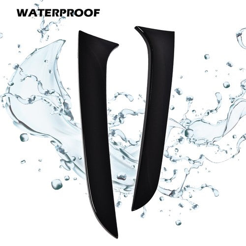 Solid Spare Fit For 12-19 BMW F20 F21 Glossy Rear Window Spoiler Side Wing Trim Cover