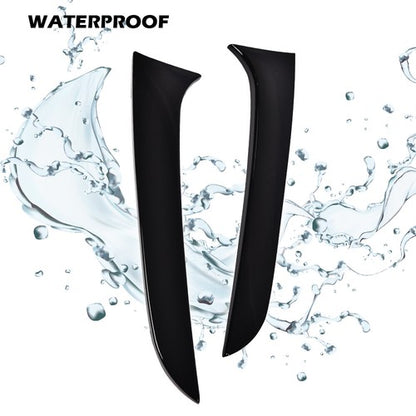 Solid Spare Fit For 12-19 BMW F20 F21 Glossy Rear Window Spoiler Side Wing Trim Cover