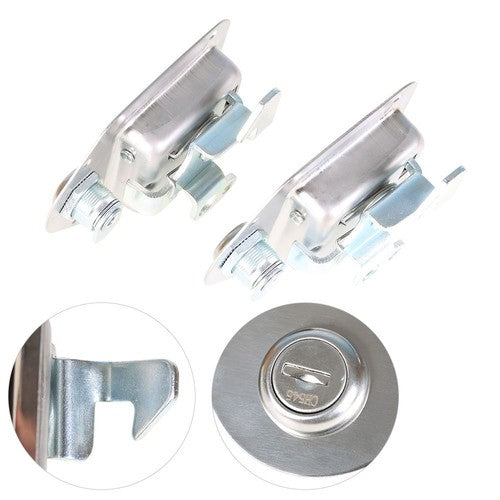 Solid Spare 4-3/8" 3-1/4" Latch Paddle Handle For RV Trailer 2 set Toolbox Lock Door Key