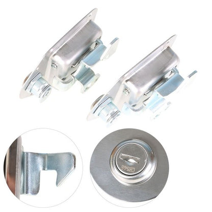 Solid Spare 4-3/8" 3-1/4" Latch Paddle Handle For RV Trailer 2 set Toolbox Lock Door Key