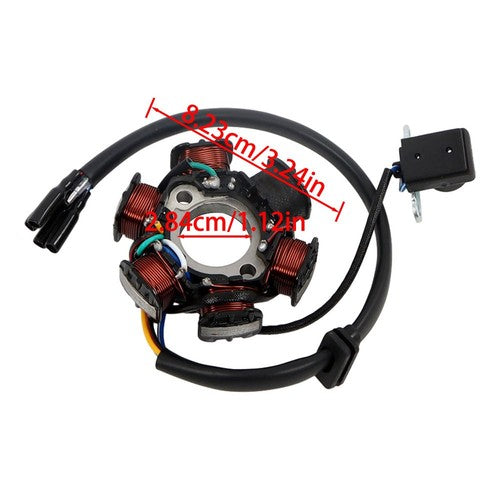 Solid Spare 6 Coil Pole Magneto Flywheel Stator 50cc 70cc 110cc 125cc PIT Quad Dirt Bike ATV