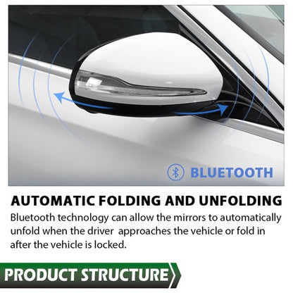 Solid Spare Fit For 16-2020 Mercedes Benz W213 E Class White Right Side Mirror w/ Blind Spot