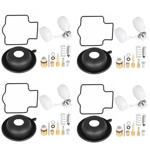 Solid Spare FOR KAWASAKI Zx6R Zx600 ZZR600 4X Carburetor Repair Kit Diaphragm Float