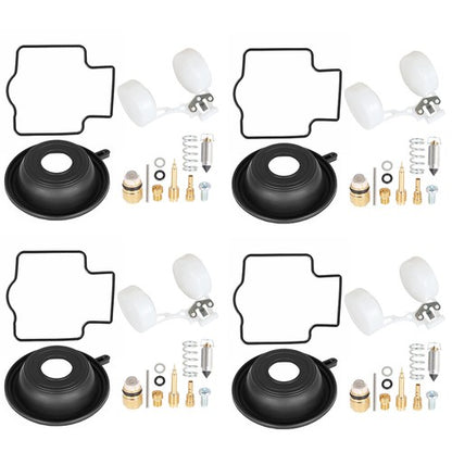 Solid Spare FOR KAWASAKI Zx6R Zx600 ZZR600 4X Carburetor Repair Kit Diaphragm Float
