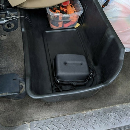 Solid Spare Underseat Storage Box Black For 09-14 Ford F-150 Super Crew Cab w/o Subwoofer