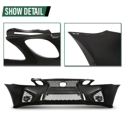 Solid Spare Fit For 2006-2011 Lexus GS GS300 GS350 Front Bumper Conversion To 16+ GS F Style