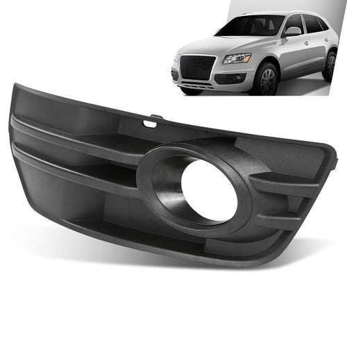 Solid Spare Fit For 2009-2012 Audi Q5 Front Bumper Fog Light Bezel Lamp Trim Left Side