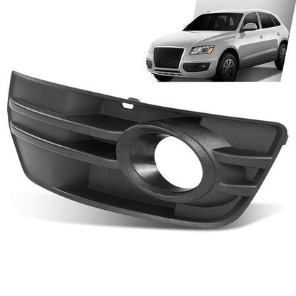Solid Spare Fit For 2009-2012 Audi Q5 Front Bumper Fog Light Bezel Lamp Trim Left Side