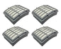 Solid Spare (4) HEPA Post Filter for Shark XHF350 Navigator Lift-Away Vacuums NV350 - NV370