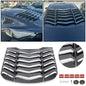 Solid Spare Fits 2015-2023 Ford Mustang Rear Window Louver Cover Sun Shade Carbon Fiber