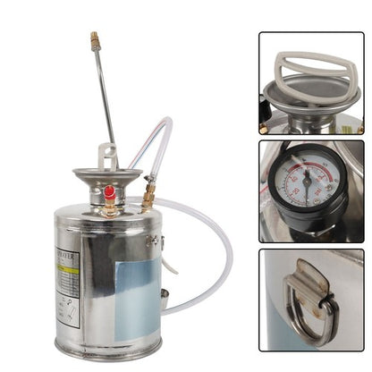 Solid Spare 1 Gallon 4L Pump Sprayer w/ 3ft Reinforced Hose Stainless Steel Sprayer