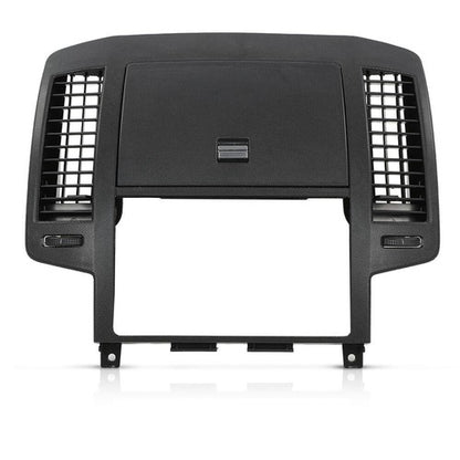 Solid Spare Fit For 2005-2006 Nissan Altima Dash Radio Bezel w/Storage Vents Glove Box Black