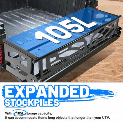 Solid Spare For Honda Pioneer 1000-5 2016-2025 2026 Rear Cargo Bed Extender Tailgate