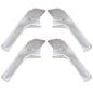 Solid Spare 4pcs RV Camper Rain Gutter Spout Extensions Long Version Left and Right White