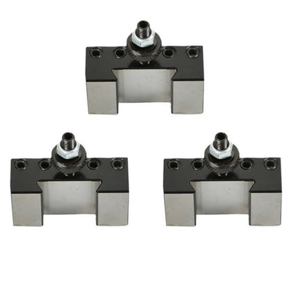 Solid Spare New 3 PCS OXA #1 Quick Change Turning & Facing Lathe Tool Post Holder 250-001