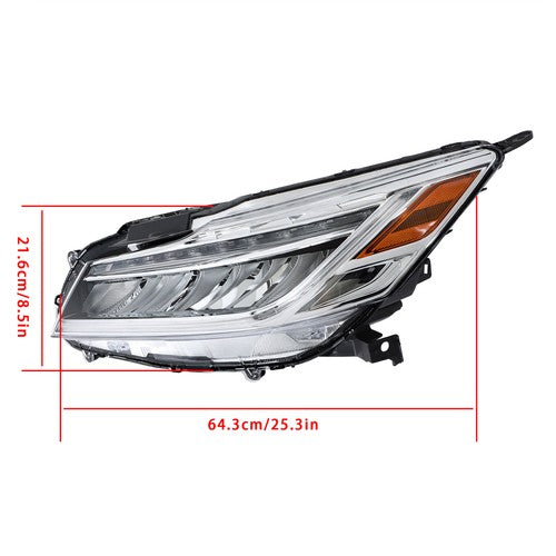 Solid Spare LED For Honda Accord Sedan 2016-2017 Projector Headlights Assembly Set Chrome