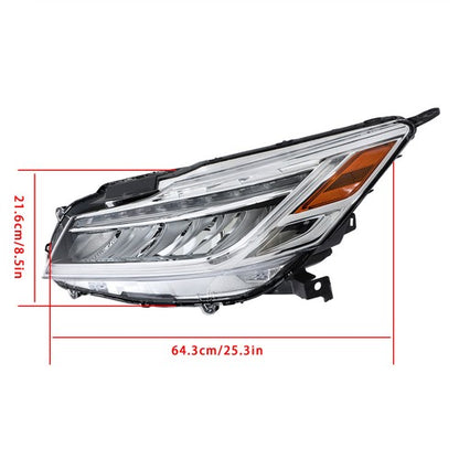 Solid Spare LED For Honda Accord Sedan 2016-2017 Projector Headlights Assembly Set Chrome