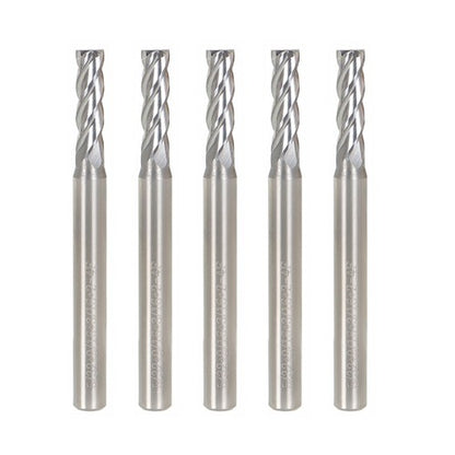 Solid Spare 5 Pcs 3/16" 2 Flute Carbide End Mill 5/8" Length Of Cut 2" Overall Length