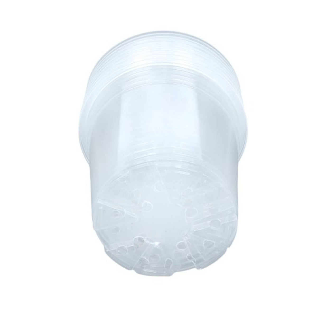 Solid Spare Garden Plastic Nursey Flower Pots Clear 30 Pack 6.7/5/4 Inch W/ Drainage Holes
