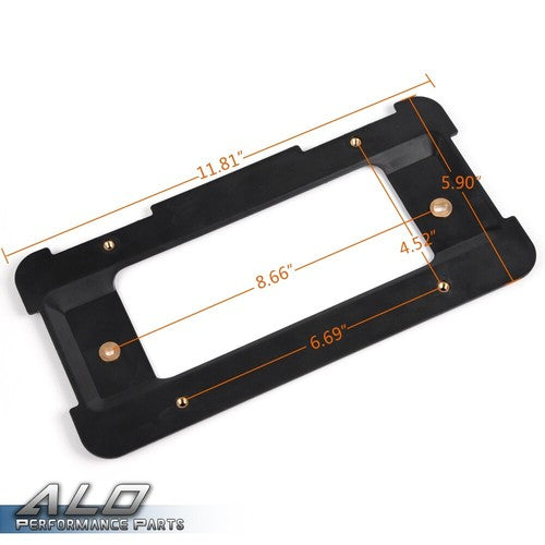 Solid Spare Rear License Plate Mount Frame Holder Bumper Bracket For BMW + 6 SCREWS