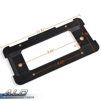 Solid Spare Rear License Plate Mount Frame Holder Bumper Bracket For BMW + 6 SCREWS
