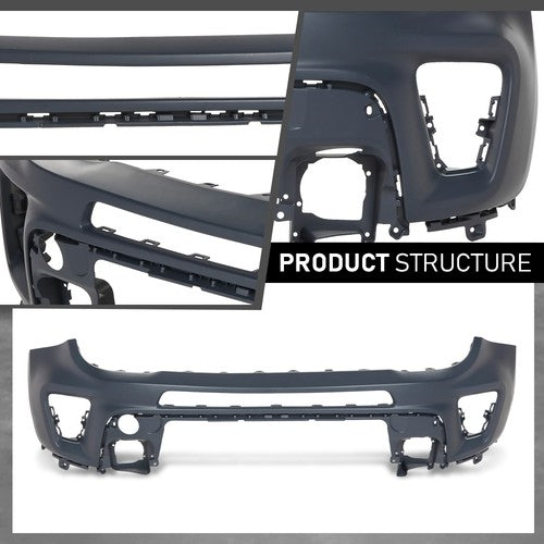 Solid Spare Front Upper Bumper Cover Fascia Fit For 2019-2023 Jeep Renegade 6VM44TZZAA