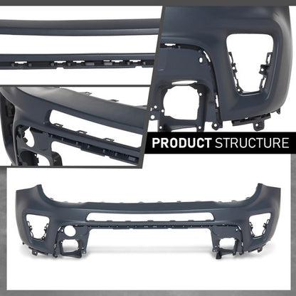Solid Spare Front Upper Bumper Cover Fascia Fit For 2019-2023 Jeep Renegade 6VM44TZZAA