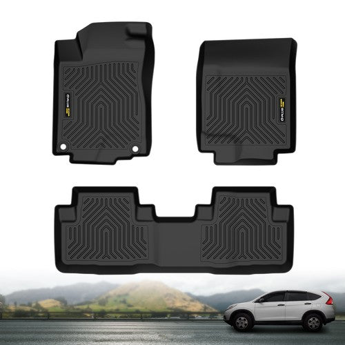 Solid Spare TPE Floor Mats Fit For 2012-2016 Honda CR-V All Weather Protection Liners