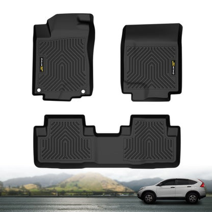 Solid Spare TPE Floor Mats Fit For 2012-2016 Honda CR-V All Weather Protection Liners