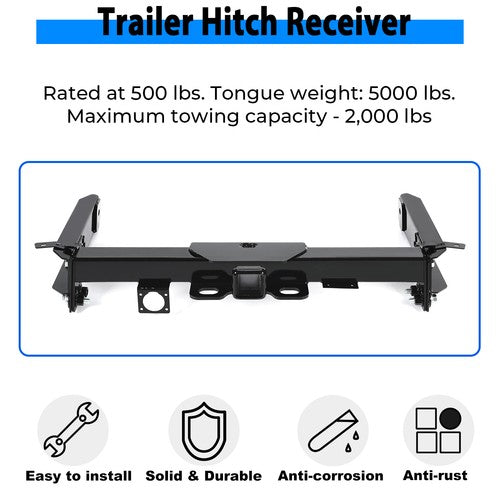 Solid Spare Class 3 Trailer Tow Hitch Towing Receiver For Subaru Ascent All Styles 2019-2025