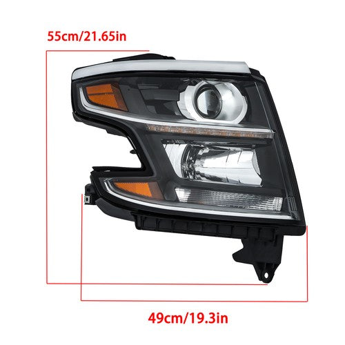 Solid Spare LED Daytime Running Lights For 2015-2020 Tahoe/Suburban W/Bulb&HID Ballasts RH