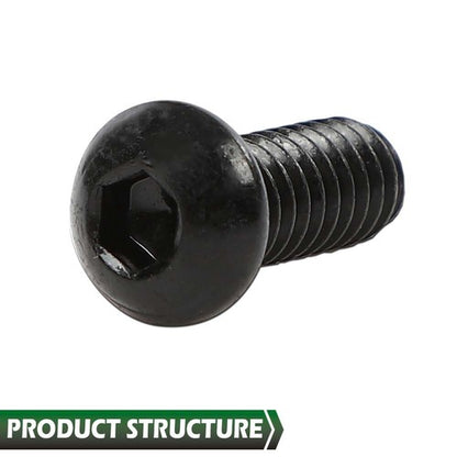 Solid Spare Fit For 99-19 Harley Derby Cover Black 10pcs Allen Screw Bolt Kit w/ Wrench