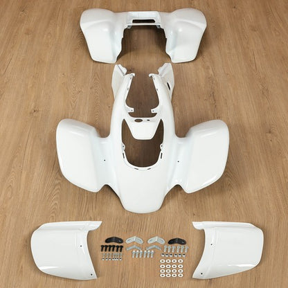 Solid Spare For Honda TRX 400EX TRX400EX 2005-2007 White Front+Rear Fender Kit ABS #117391