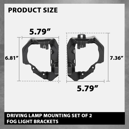 Solid Spare Front Bumper Fog Light Brackets Fit For 2014-2017 Lexus CT200h Left+Right Side