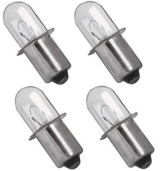 Solid Spare Replacement Bulb for Dewalt DW919 18 Volt Xenon - 4 Pack