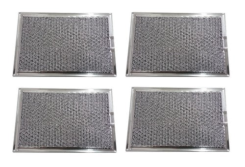 Solid Spare (Set of 4) Microwave Grease Oven Range Filters 5" x 7-5/8" x 3/32" - NEW