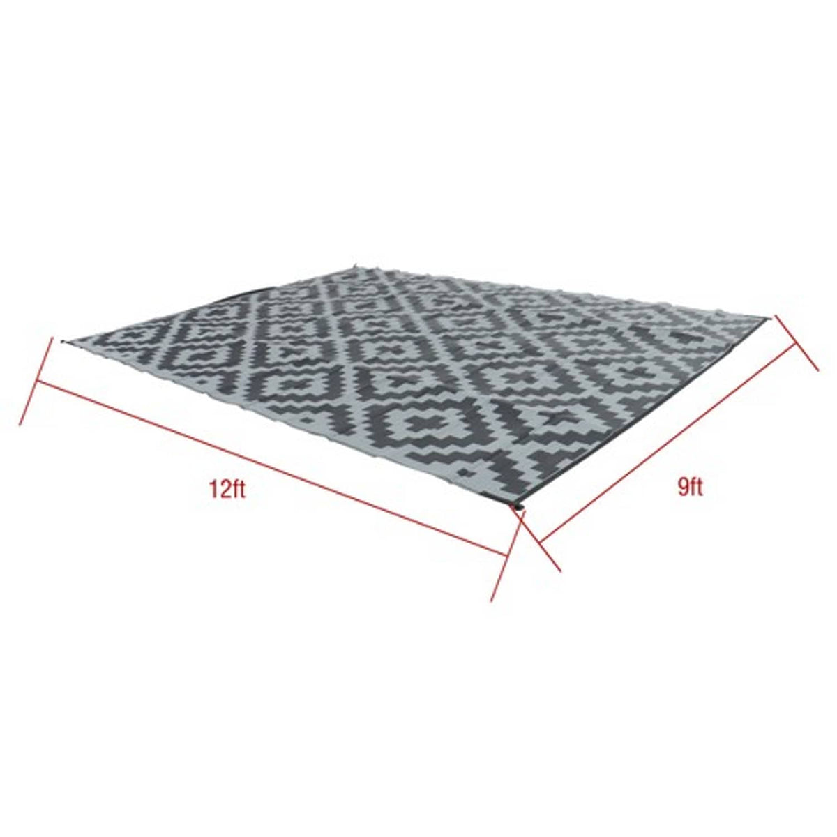 Solid Spare Waterproof Outdoor 9x12FT black gray Rug Outdoor Plastic Modern Area Rug