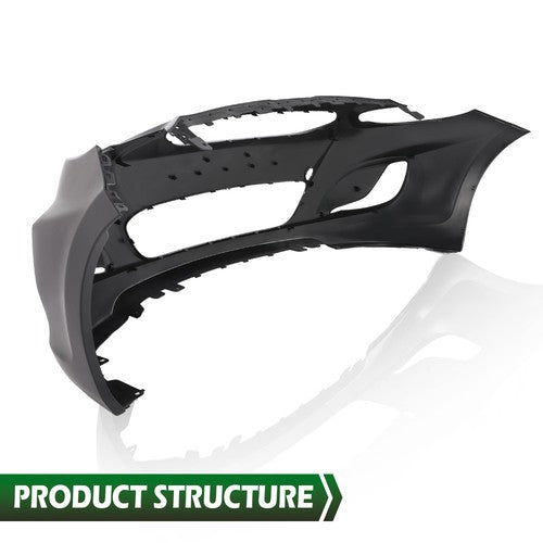 Solid Spare Fit For 2014-2017 Hyundai Accent Sedan / Hatchback Front Bumper Cover