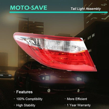 Solid Spare For Toyota Camry Sedan 2015-2017 Tail Light Lamp Outer Replacement Left Side