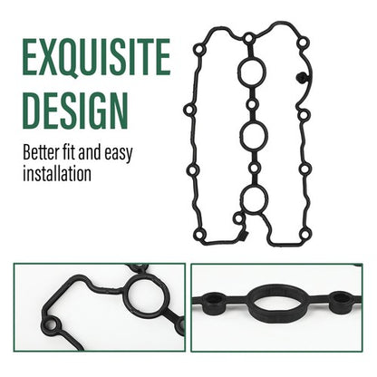 Solid Spare Left Engine Valve Cover w/ Gasket Fit For 2005-2011 Audi A4 A6 Quattro V6 3.2L