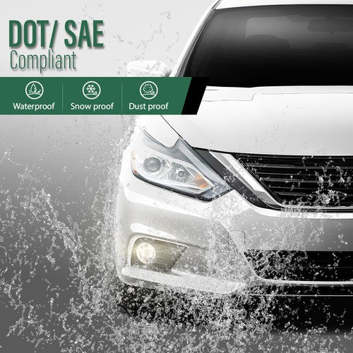 Solid Spare Fit For 2016-2018 Nissan Altima Fog Lights Driving Lamps w/ Wiring Left+Right