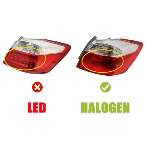 For 2013-2015 Honda Accord Sedan EX LX Sport Halogen Outer Tail Light Right Side