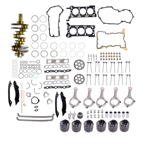 Solid Spare Engine Overhaul Rebuild Kit Crankshaft Rods Timing 68147229AA For Jeep Ram 1500