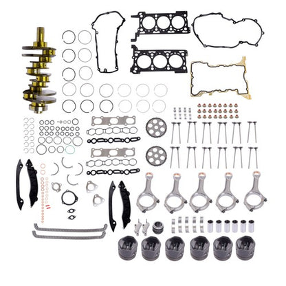 Solid Spare Engine Overhaul Rebuild Kit Crankshaft Rods Timing 68147229AA For Jeep Ram 1500