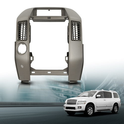 Solid Spare Center Dash Instrument Panel Radio Trim Bezel Gray Fit For 04-07 Infiniti QX56