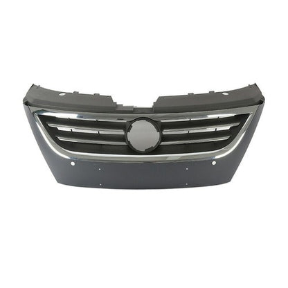 For 2009-2012 VW Volkswagen Passat CC Front Bumper Upper Grille Black Chrome