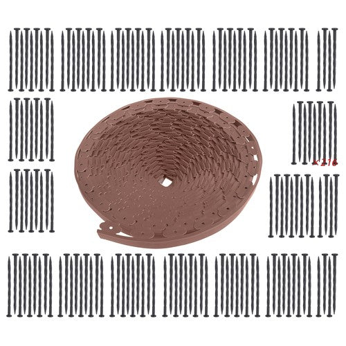 Solid Spare 246 feet Garden edge lawn grass stone isolation strip 2 inches high
