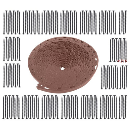 Solid Spare 246 feet Garden edge lawn grass stone isolation strip 2 inches high