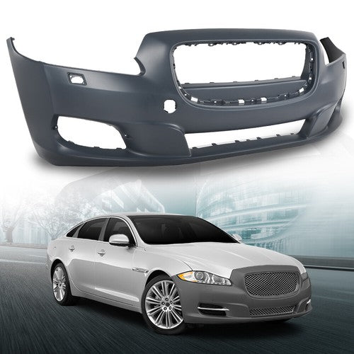 Solid Spare Front Bumper Cover Fit For 11-15 Jaguar XJR XJ w/o Paking Aid Sensor Hole