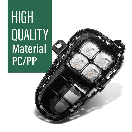 Solid Spare Fit For 18-20 Kia Rio LED DRL Daytime Running Lights Fog Lamps w/ Turn Signal